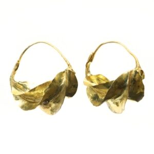 Fulani Twisting Leaf Earrings