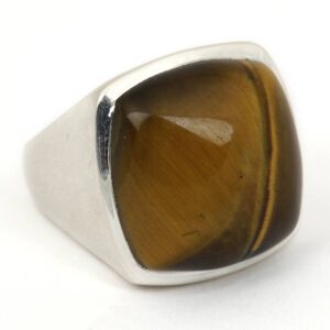 Indian Ring with Tiger Eye Stone