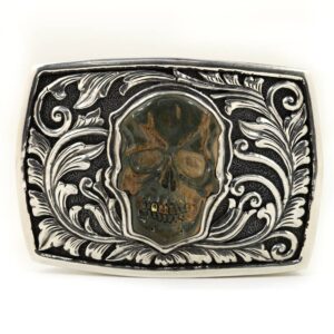 Indonesian Belt Buckle with Skull Motif