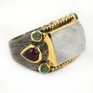 Silver Ring with Moonstone, United States