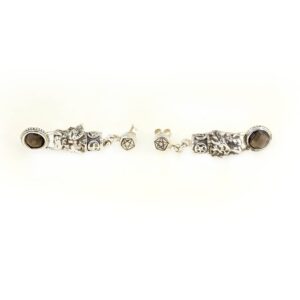 Silver Tiger Earrings