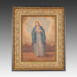 Mexican Colonial Religious Scene, Framed