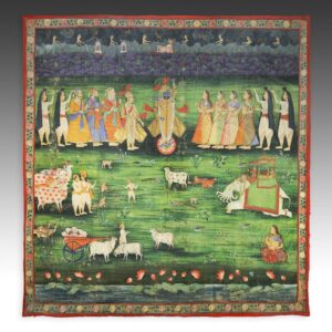 Indian Pichvai or Devotional Shrine Hanging