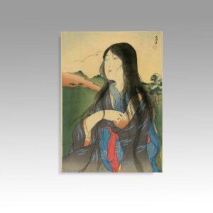Japanese Kuchi-E Woodblock Print, Framed