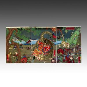 Japanese Woodblock Print Triptych