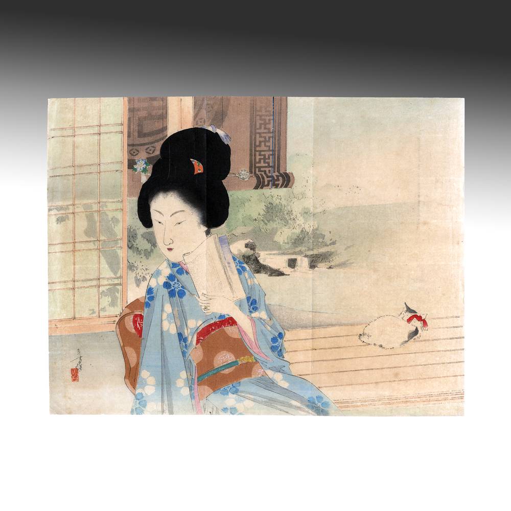 Japanese Kuchi-E Woodblock Print