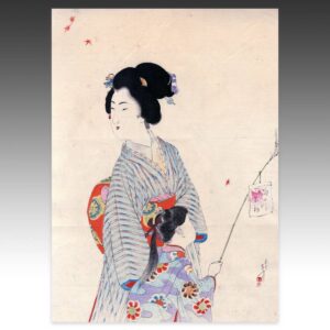 Japanese Kuchi-E Woodblock Print