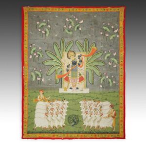 Indian Pichvai or Devotional Shrine Hanging