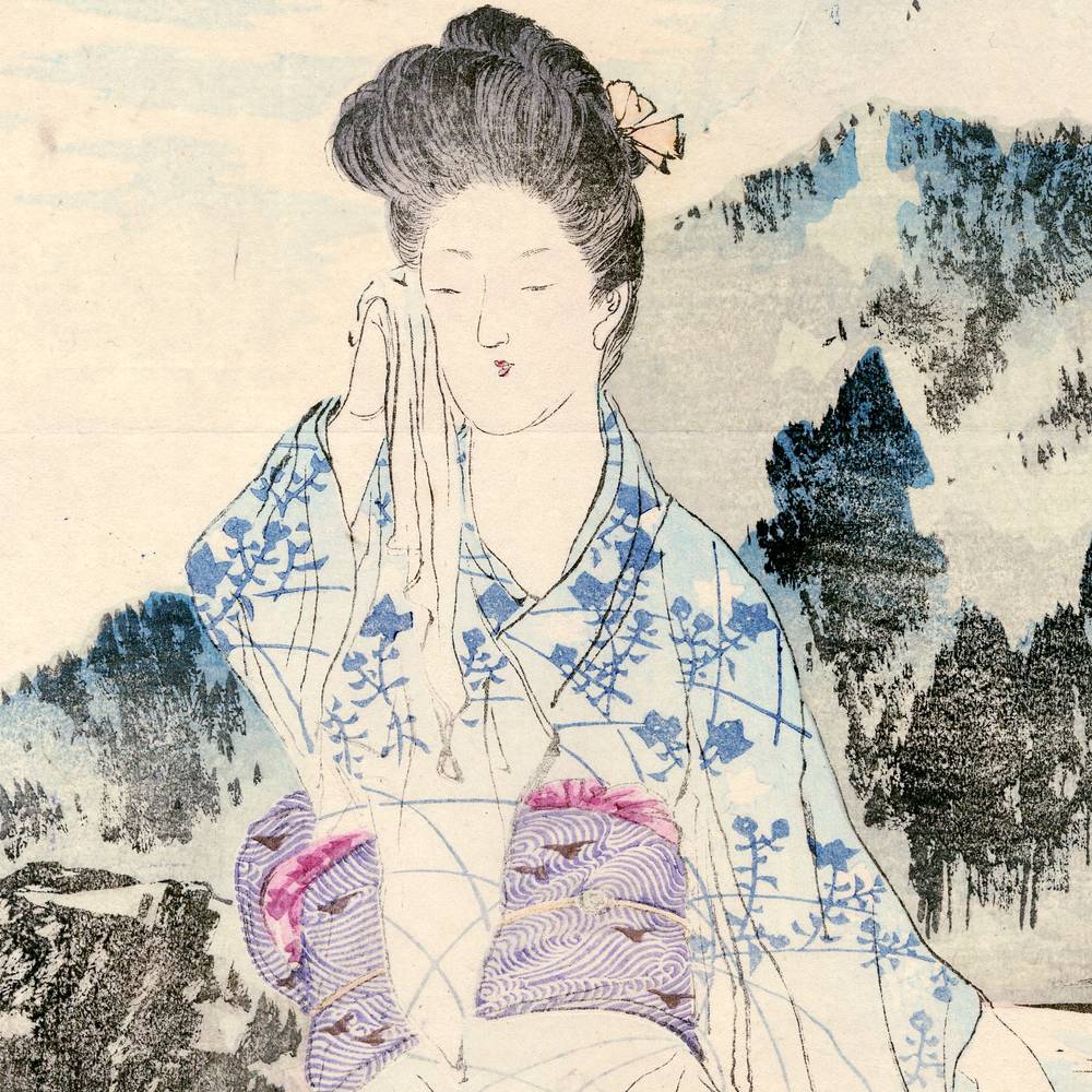 Japanese Kuchi-E Woodblock Print - Image 2