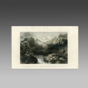 English Hand Colored Engraving