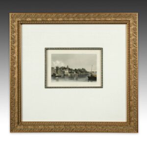 English Hand Colored Engraving, Framed