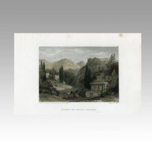 English Hand Colored Engraving