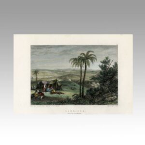 English Hand Colored Engraving