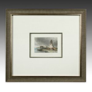 English Hand Colored Engraving, Framed