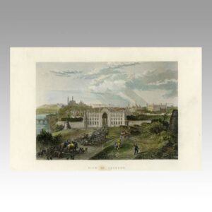English Hand Colored Engraving