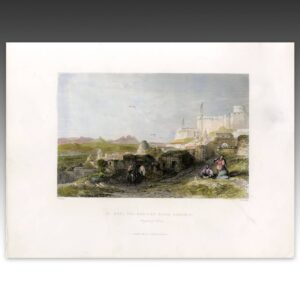 English Hand Colored Engraving