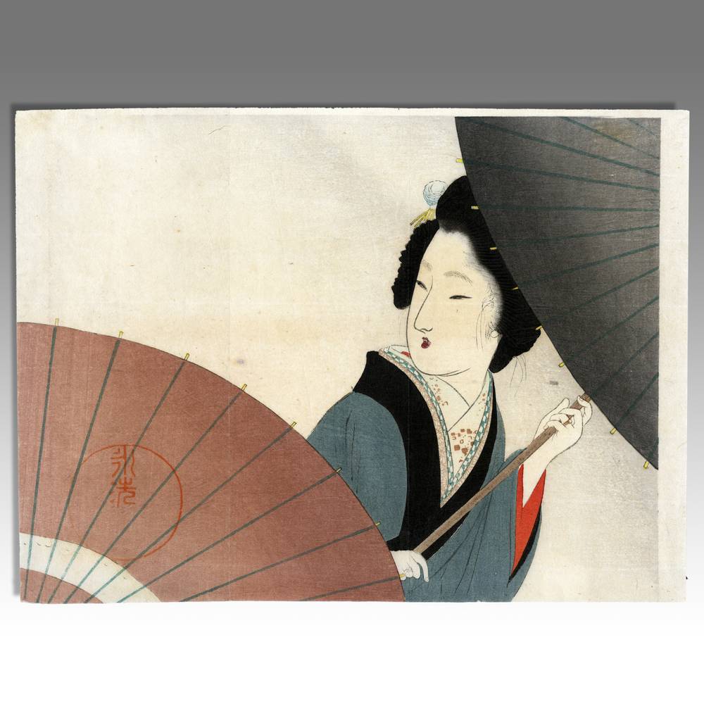 Japanese Kuchi-E Woodblock Print