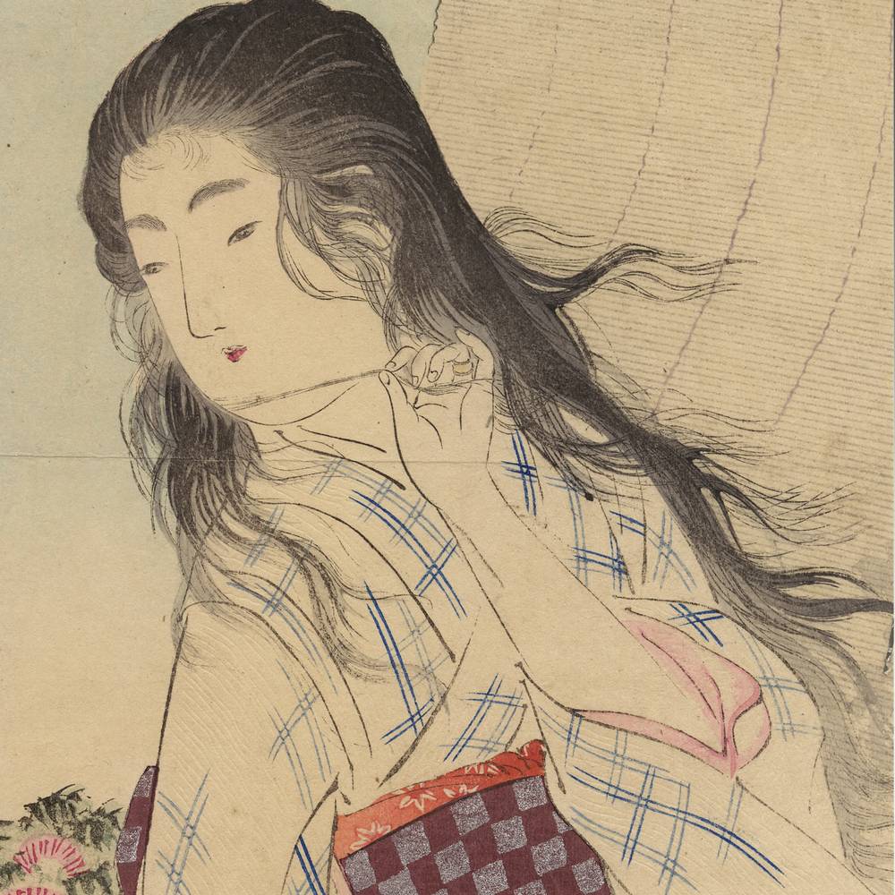 Japanese Kuchi-E Woodblock Print - Image 2