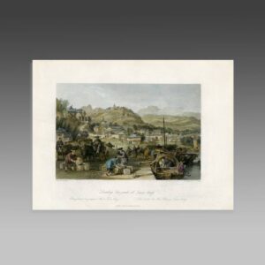 English Hand Colored Engraving