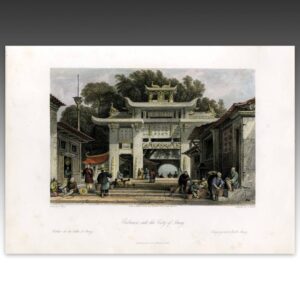 English Hand Colored Engraving