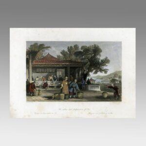 English Hand Colored Engraving