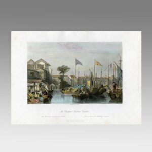 English Hand Colored Engraving