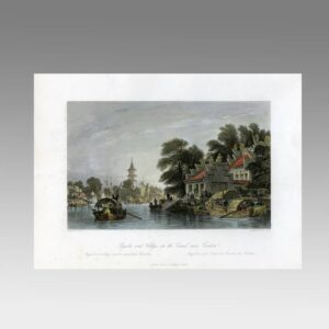 English Hand Colored Engraving