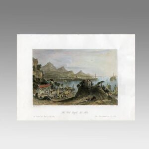 English Hand Colored Engraving
