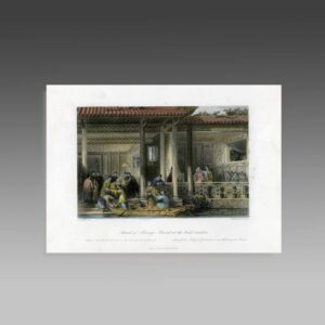 English Hand Colored Engraving