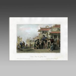 English Hand Colored Engraving