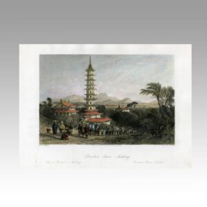 English Hand Colored Engraving