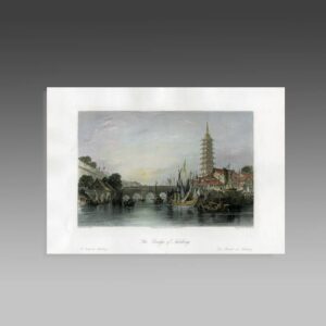 English Hand Colored Engraving