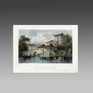 English Hand Colored Engraving
