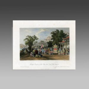 English Hand Colored Engraving