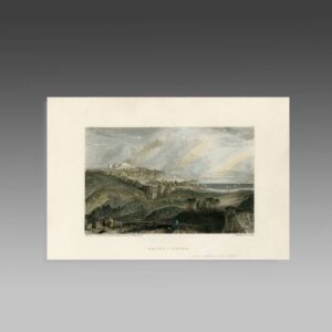 English Hand Colored Engraving