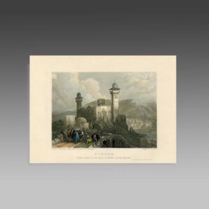 English Hand Colored Engraving