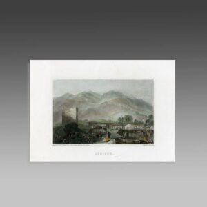 English Hand Colored Engraving