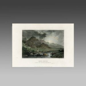 English Hand Colored Engraving
