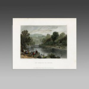 English Hand Colored Engraving
