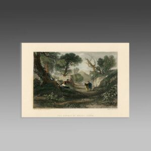 English Hand Colored Engraving