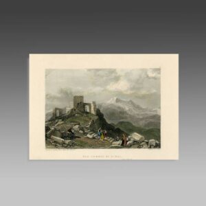 English Hand Colored Engraving