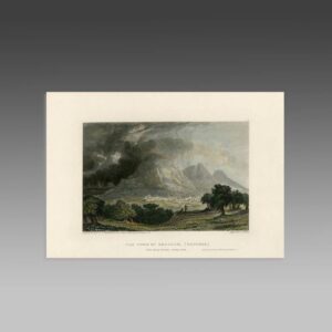 English Hand Colored Engraving