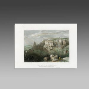 English Hand Colored Engraving
