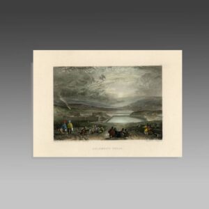 English Hand Colored Engraving