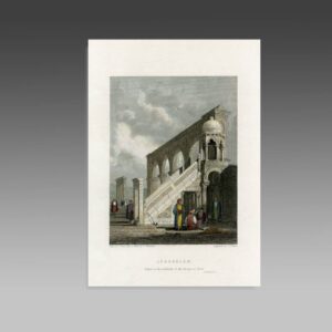 English Hand Colored Engraving