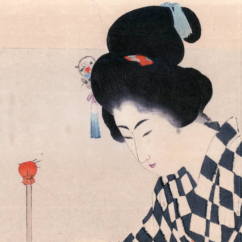 Japanese Kuchi-E Woodblock Print - Image 3