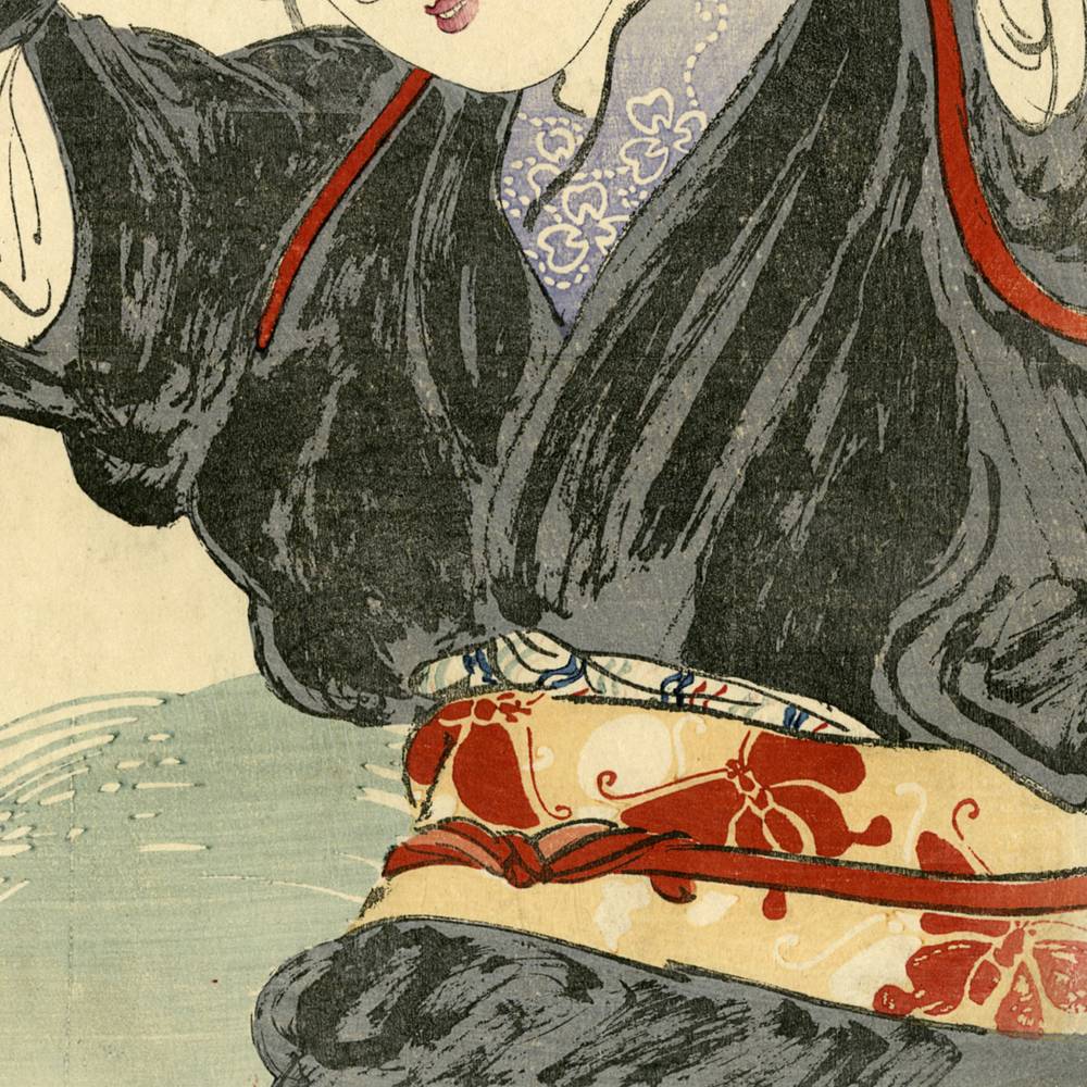 Japanese Kuchi-E Woodblock Print - Image 3