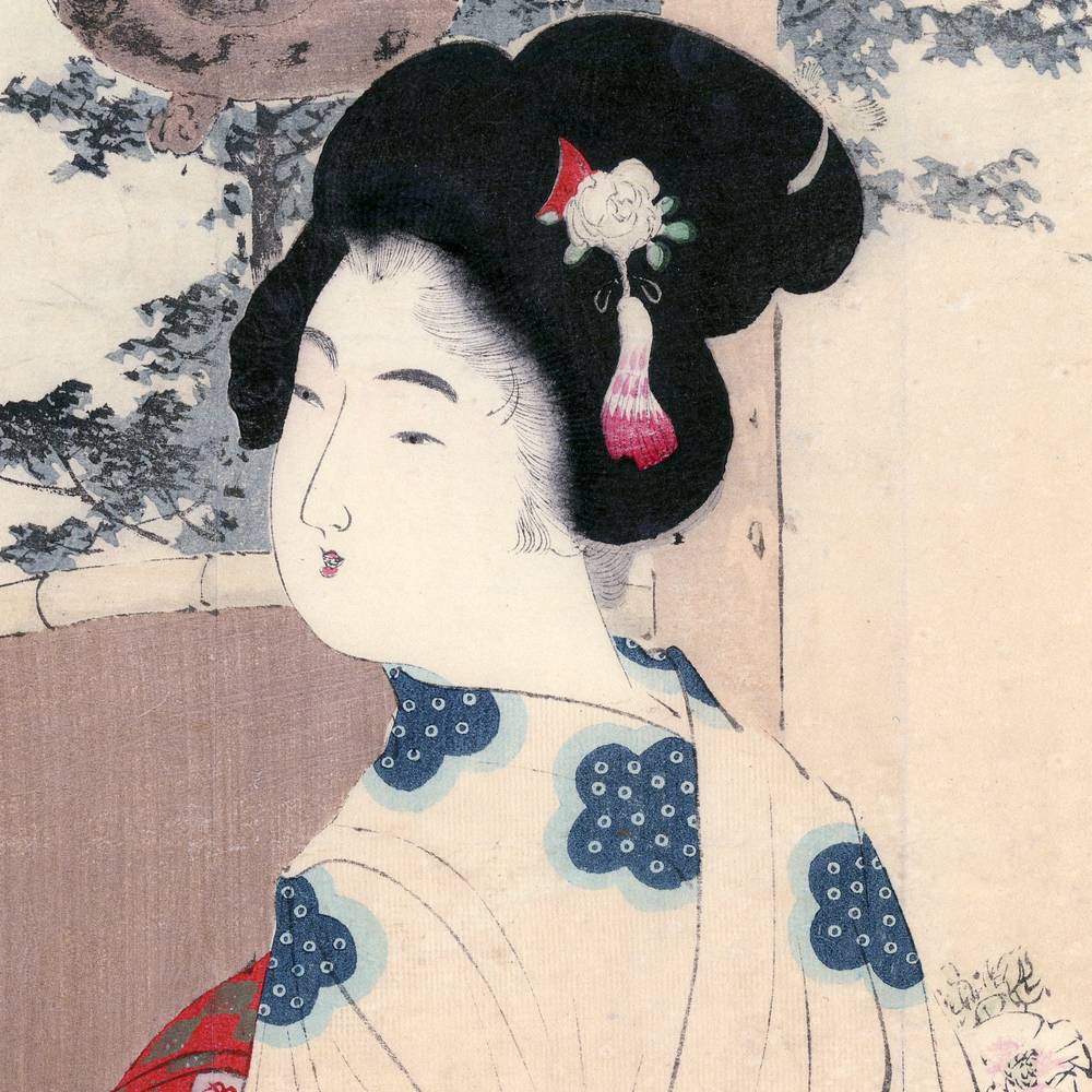 Japanese Kuchi-E Woodblock Print - Image 2