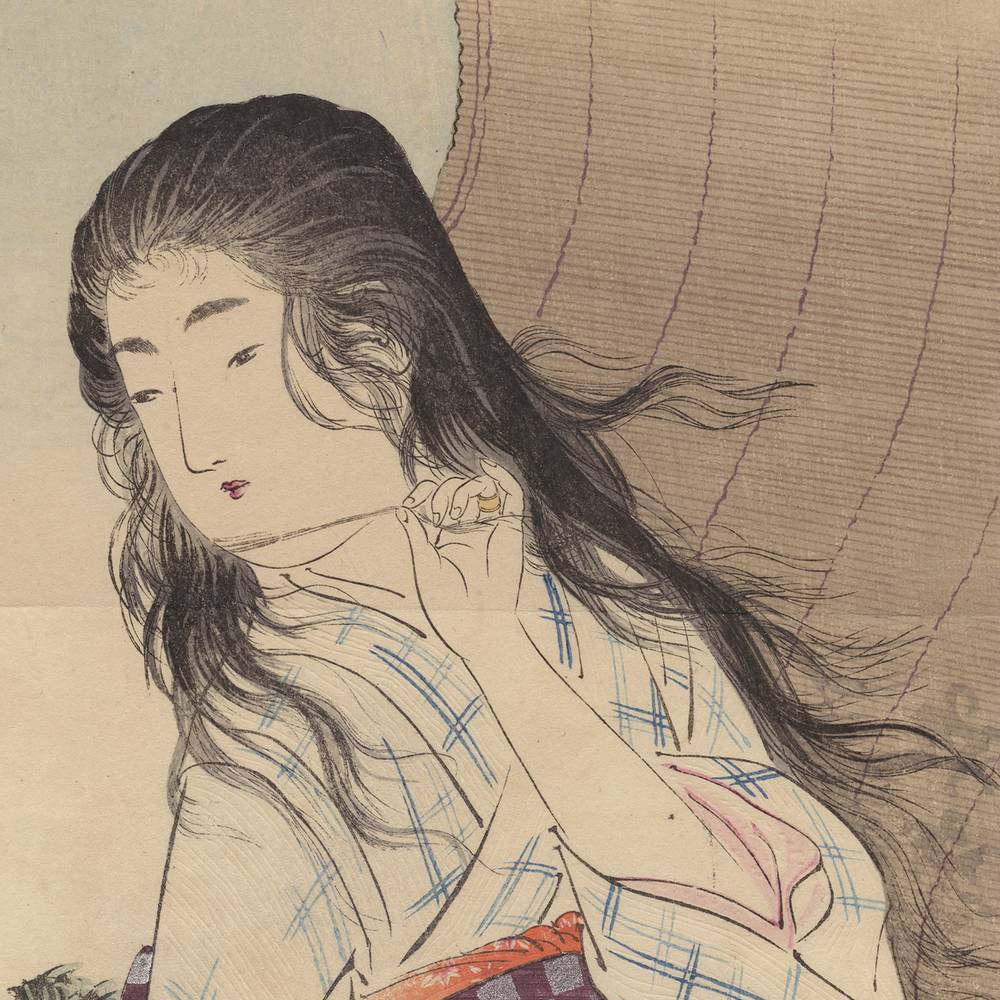 Japanese Kuchi-E Woodblock Print - Image 2