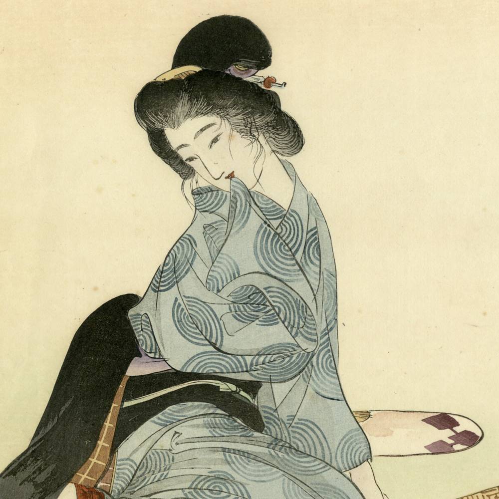 Japanese Kuchi-E Woodblock Print - Image 2